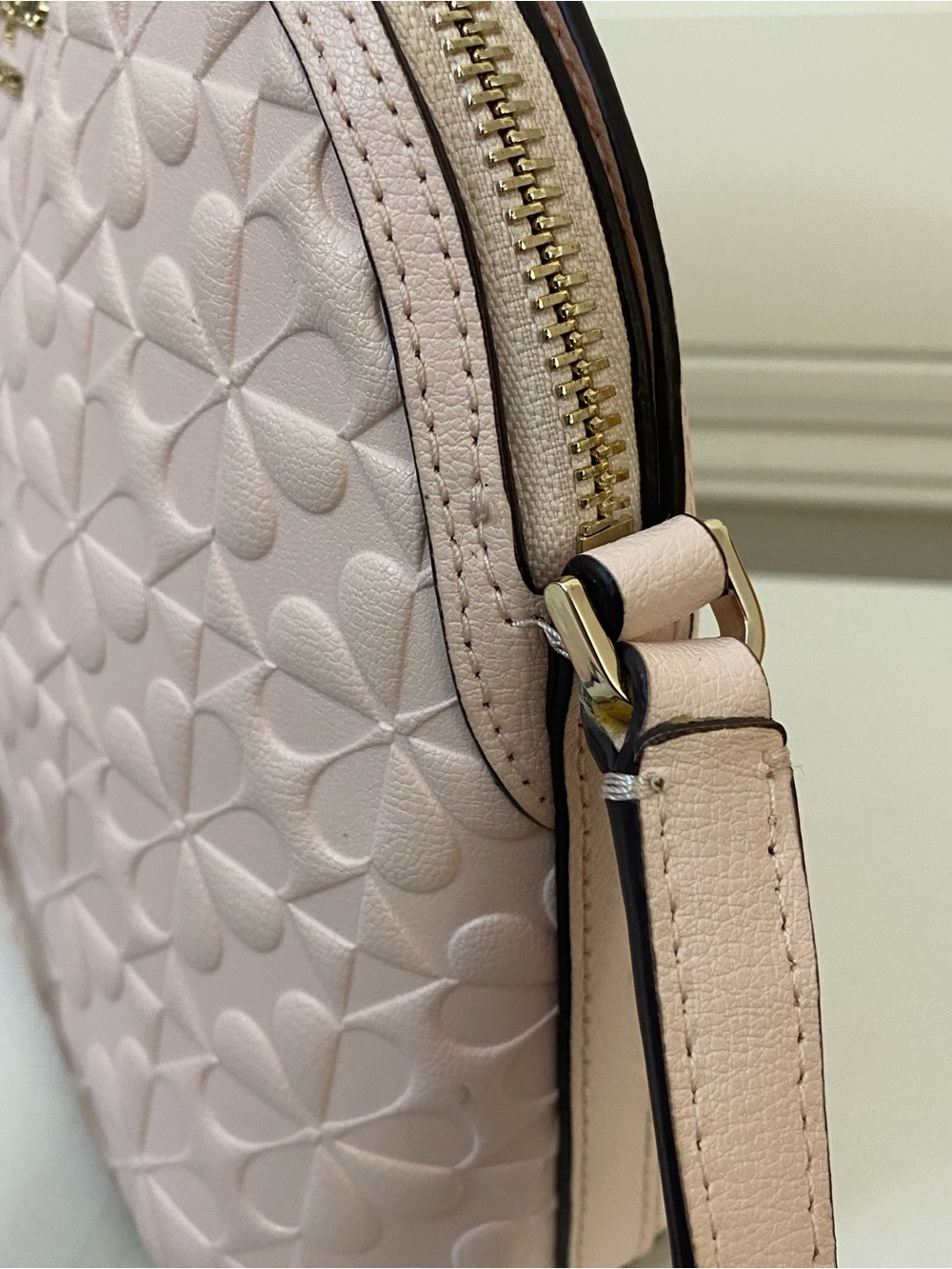 kate spade Blush Quilted Floral Crossbody with Matching Wallet - Picture 6 of 13